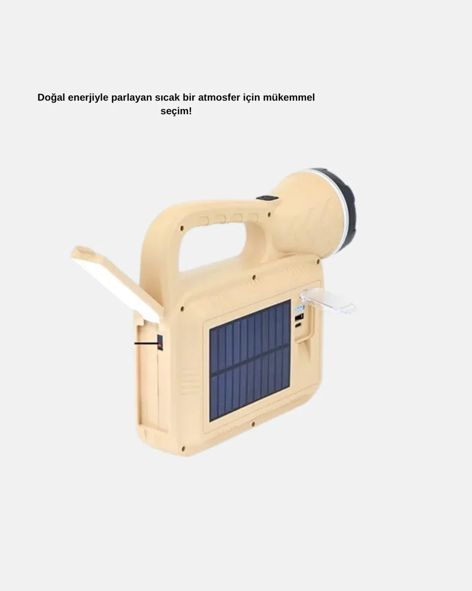 Güneş Enerjili Alev Efektli Lamba COB Led Su Geçirmez Çok Fonksiyonlu