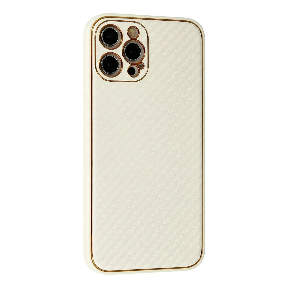 Apple İphone 12 Pro Kılıf Coco Karbon Silikon - Beyaz