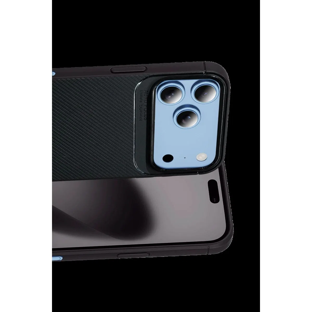 Newface Apple İphone 18 Pro Auto Focus Karbon Kapak - Siyah