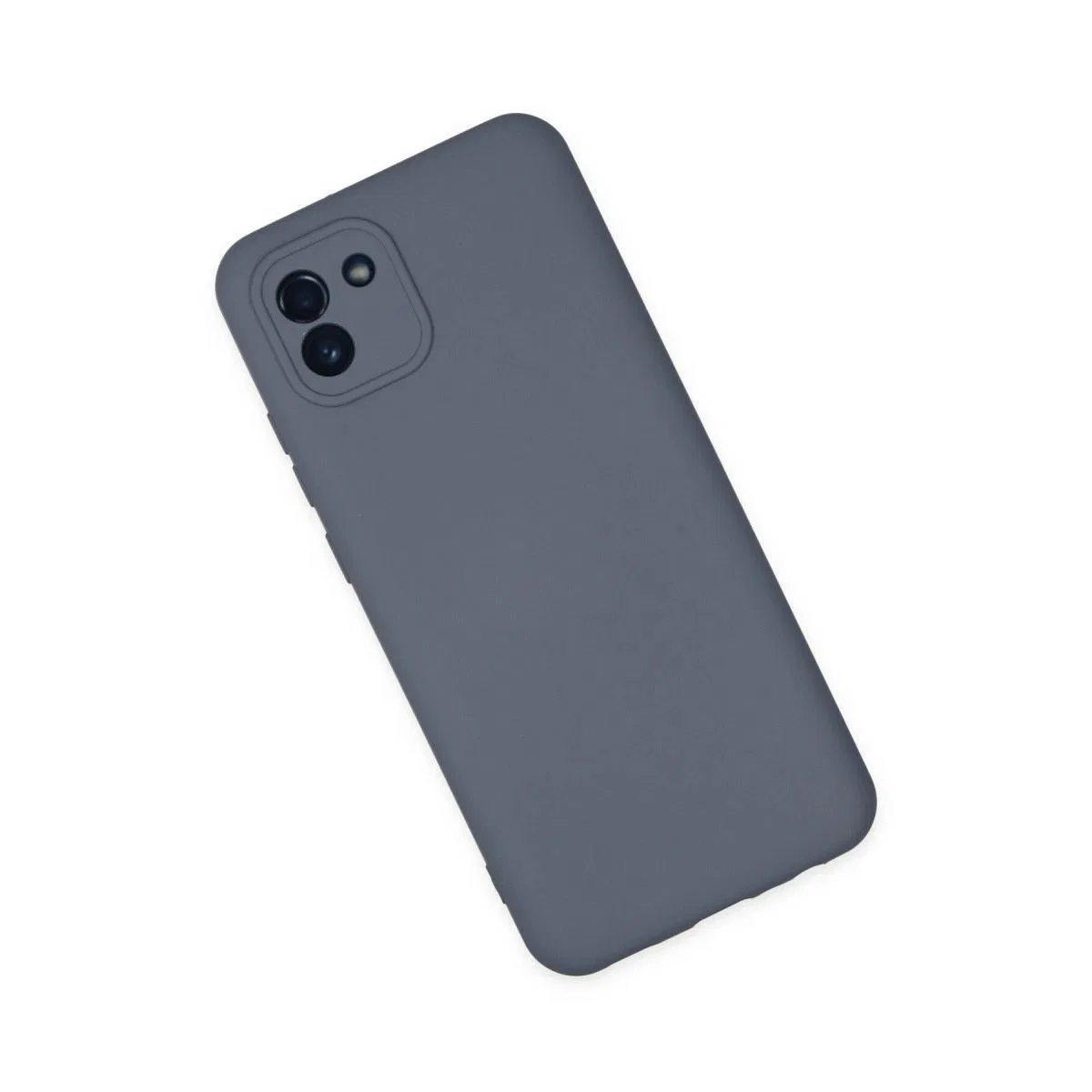 Samsung Galaxy A03 Kılıf Nano İçi Kadife Silikon - Gri