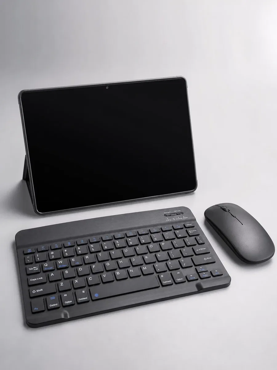 Android İşletim Sistemli SIM Kart Girişli Tablet Bluetooth Klavye Mouse Seti Mobil İnternet Destekli