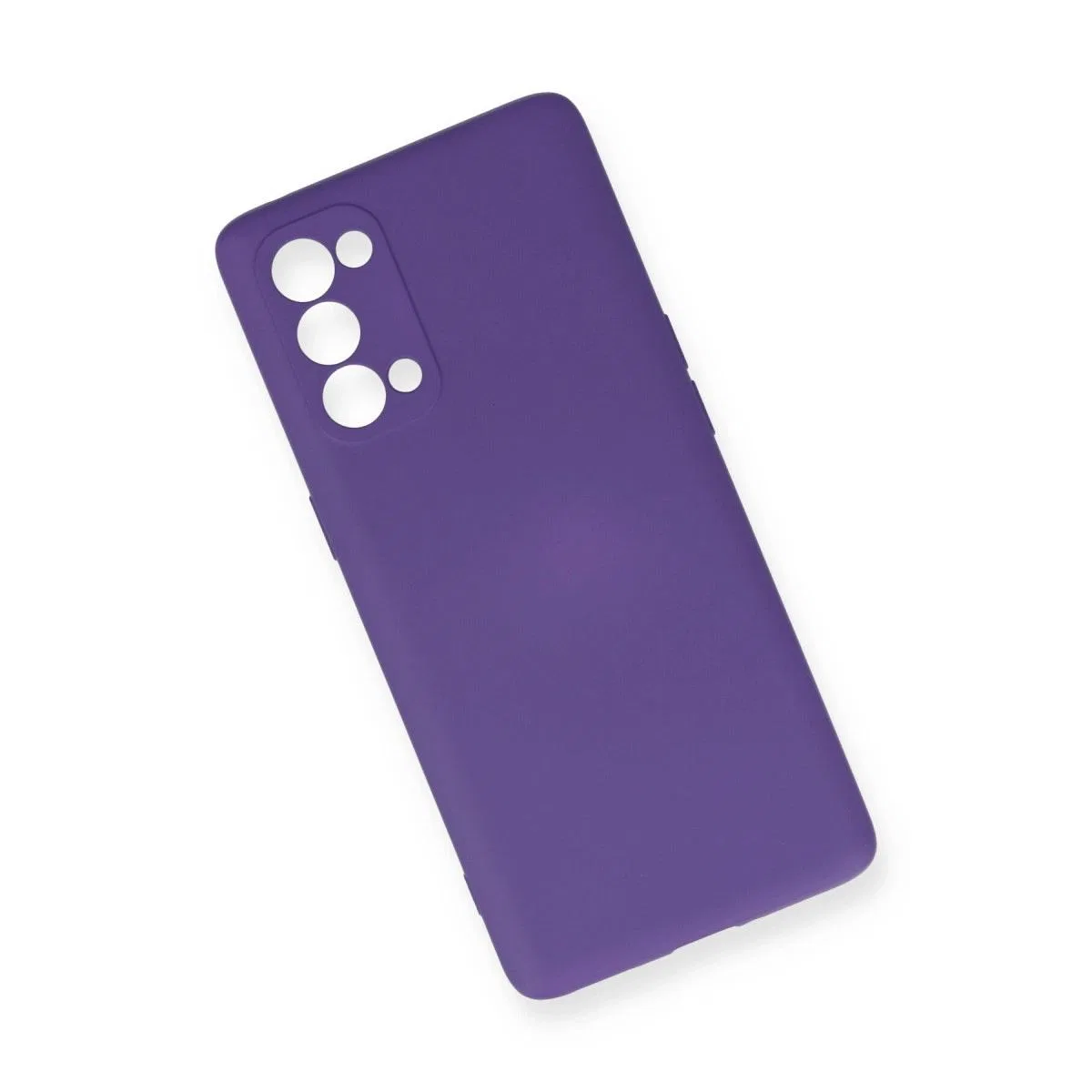 Oppo Reno 5 Pro Kılıf Nano İçi Kadife Silikon - Mor