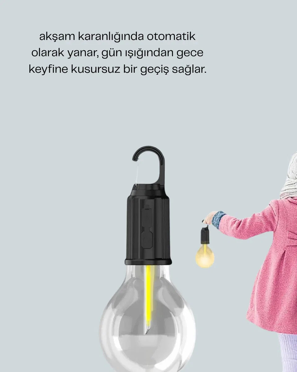Çok Yönlü Asma Kancalı Kamp Işığı