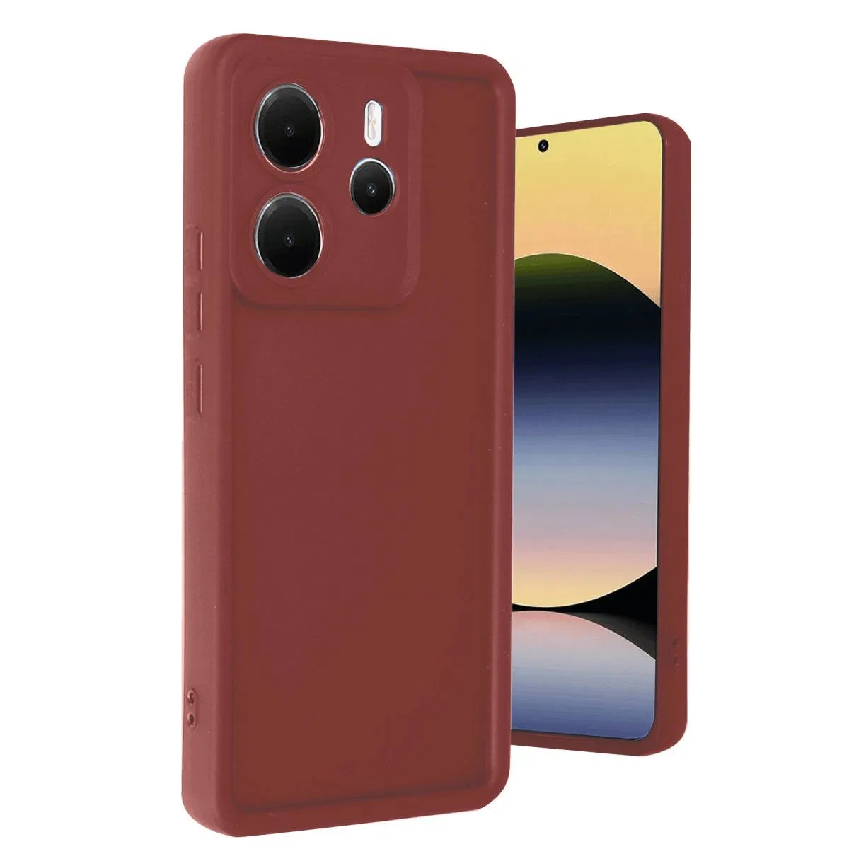 Xiaomi Redmi Note 14 4g Kılıf Viera Silikon - Bordo