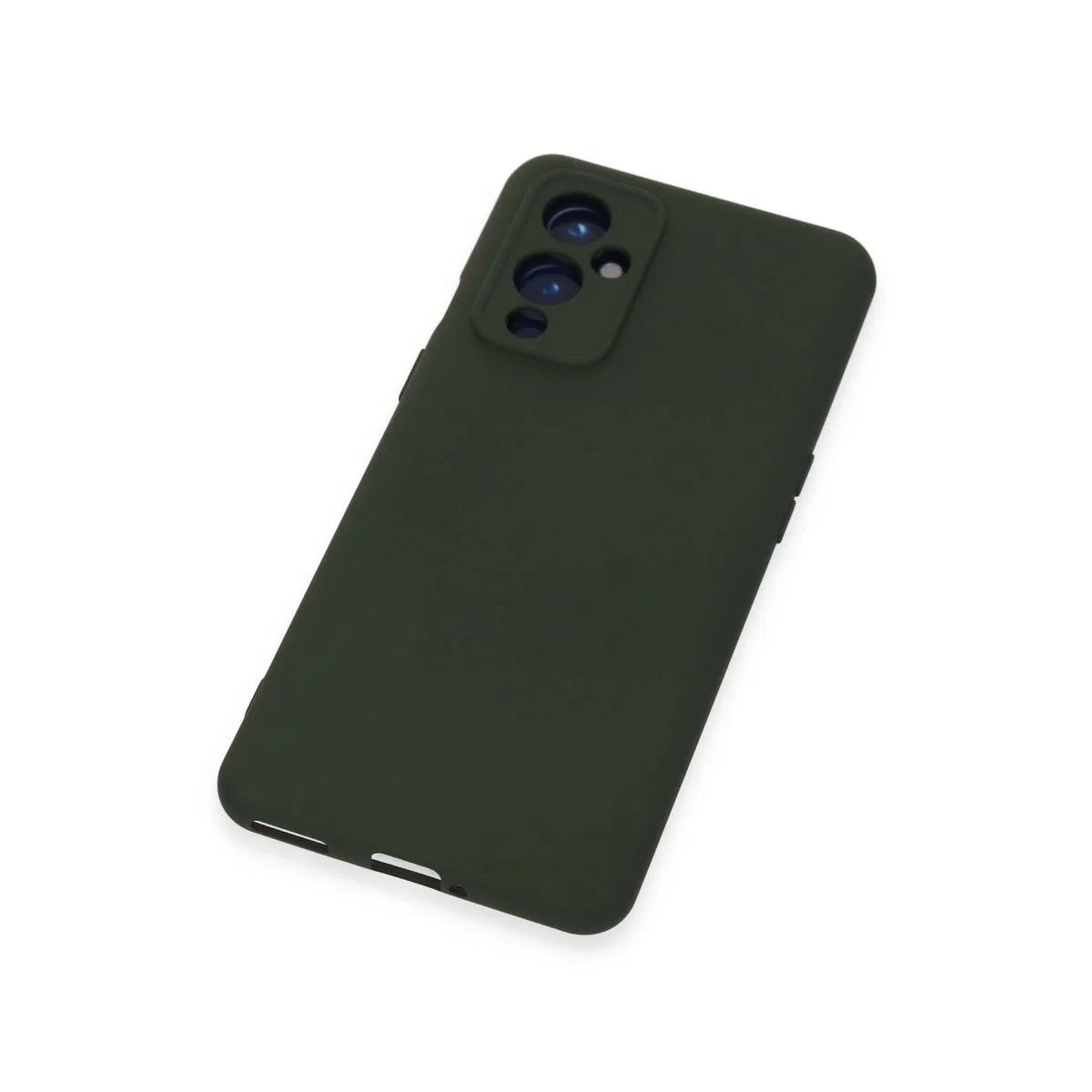 One Plus 9 Kılıf Nano İçi Kadife Silikon - Koyu Yeşil