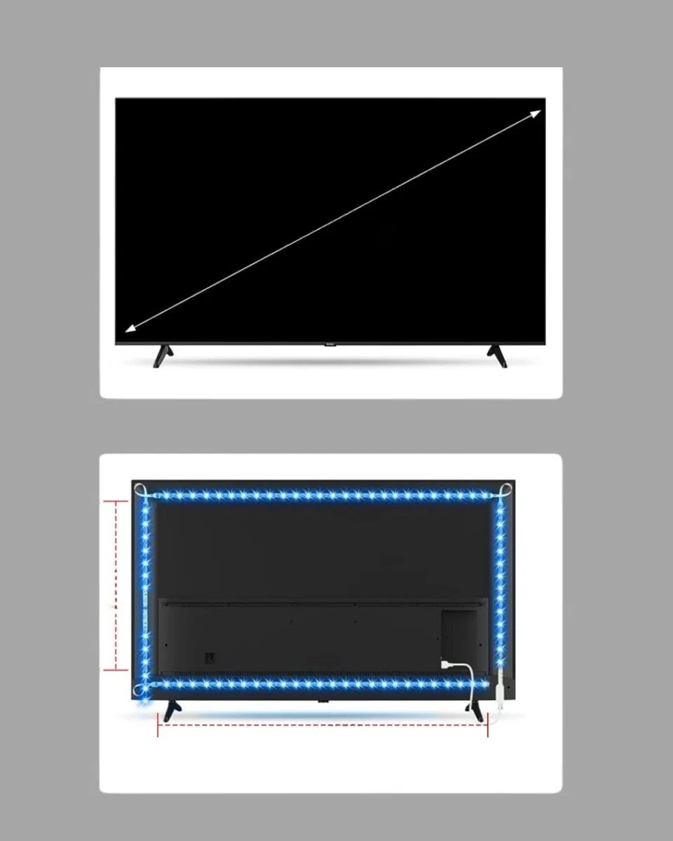 Müzikle Senkronize Led Şerit Tv Aydınlatma Yeni Nesil