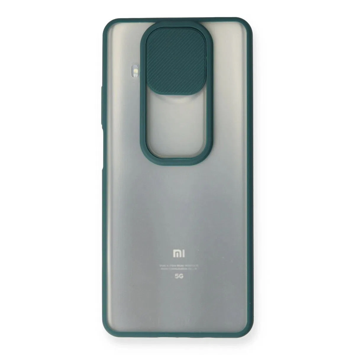 Xiaomi Mi 10t Lite Kılıf Palm Buzlu Kamera Sürgülü Silikon - Yeşil