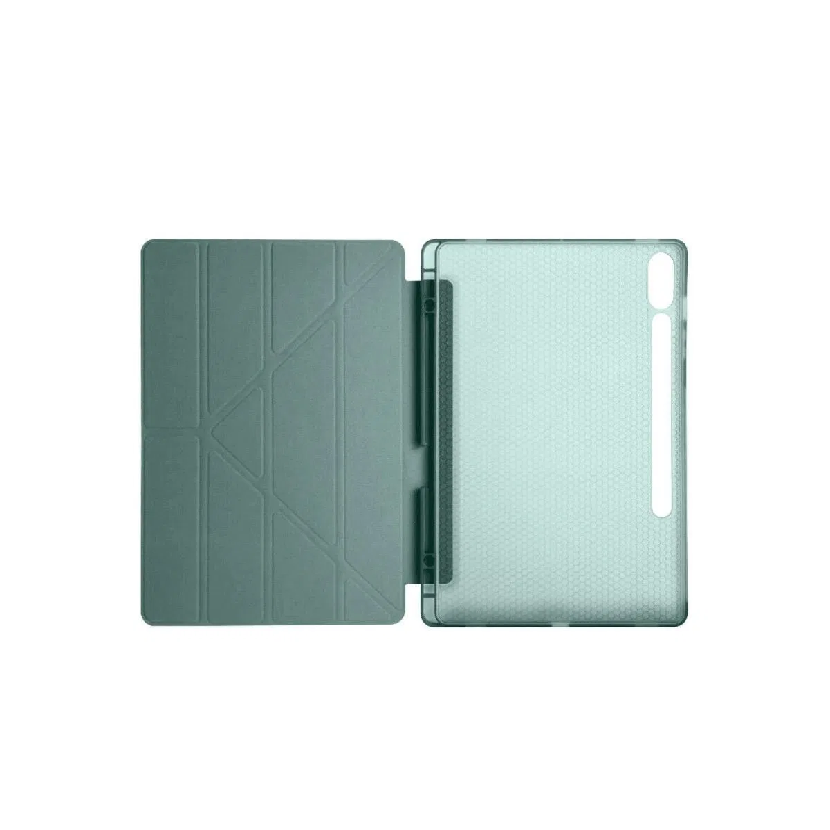 Samsung Galaxy X610 Tab S9 Fe Plus 12. 4 Kılıf Kalemlikli Mars Tablet Kılıfı - Koyu Yeşil