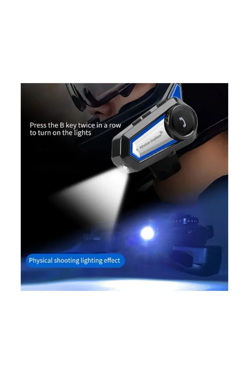 Bt31 Kask Kulaklık Bluetooth 5. 0 Motosiklet Interkom Su Geçirmez Kablosuz Kulaklık