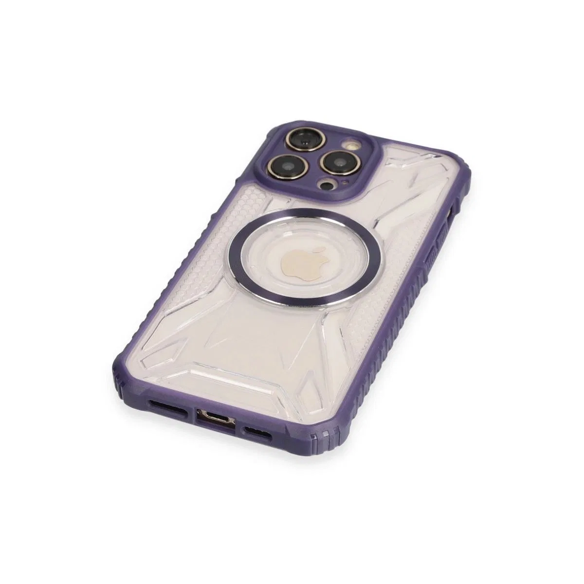Apple İphone 12 Pro Max Kılıf Prag Magneticsafe Kapak - Derin Mor