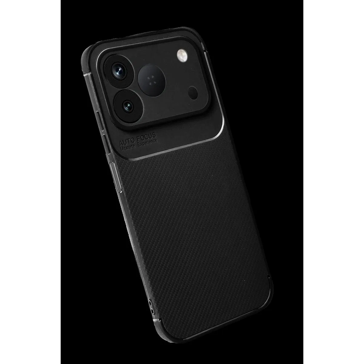 Newface Tecno Spark 50 4g Auto Focus Karbon Kapak - Siyah