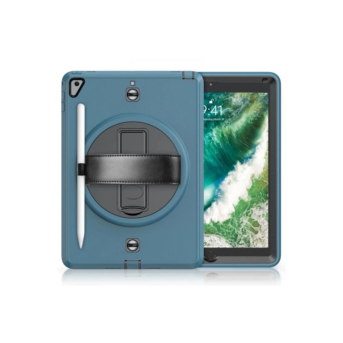 Apple İpad 5 Air 9. 7 Kılıf Strap-c Otterbox Tablet Kapak - Mavi
