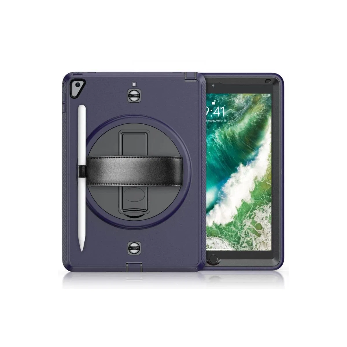 Apple İpad 5 Air 9. 7 Kılıf Strap-c Otterbox Tablet Kapak - Lacivert