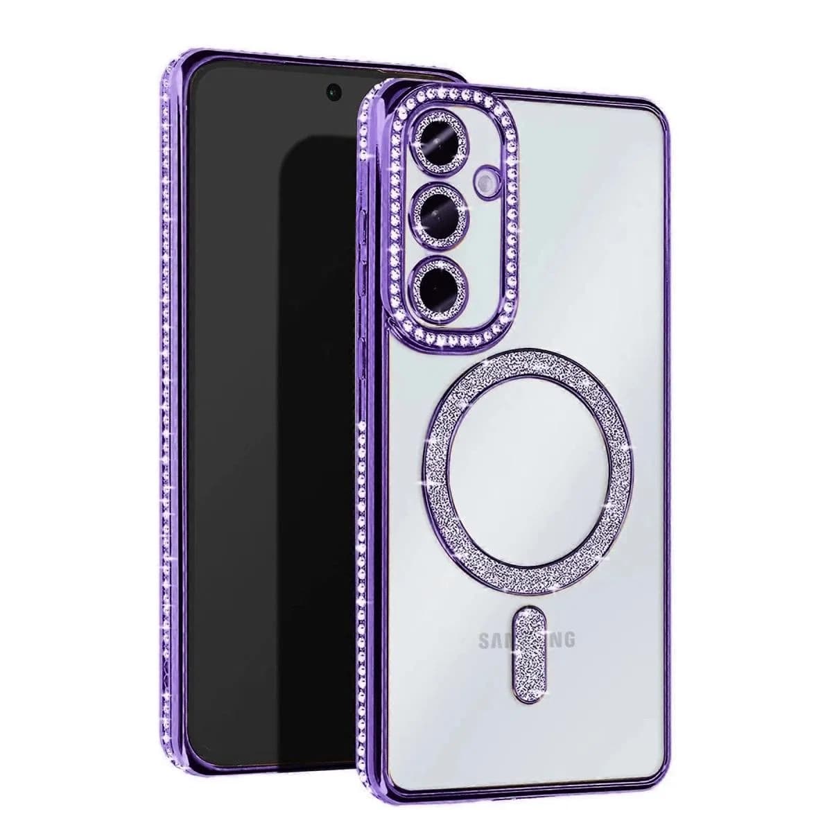 Samsung Galaxy S25 Edge Joke Simli Magneticsafe Kılıf - Derin Mor