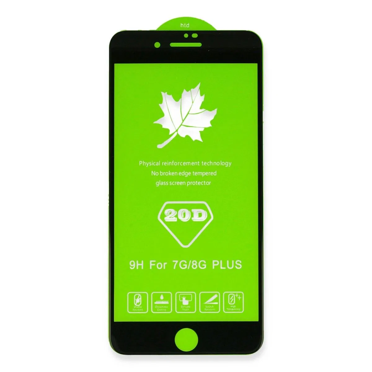 Apple İphone 6 Plus 20d Premium Cam Ekran Koruyucu - Siyah