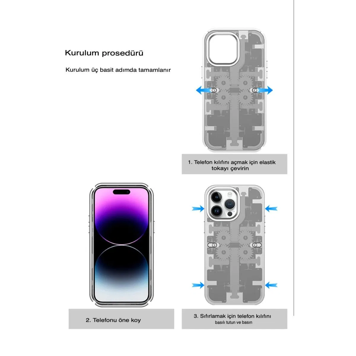 Apple İphone 13 Pro Kılıf Mekanik Bumper Kapak - Yeşil