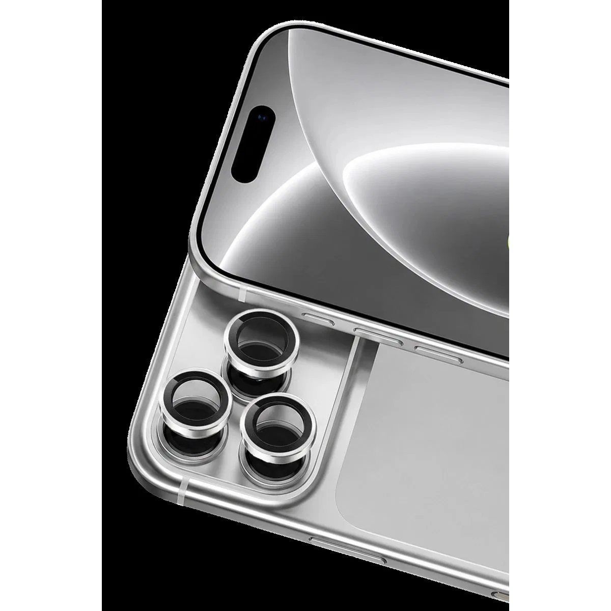 Newface Apple İphone 18 Pro Raze Metal Kamera Lens - Gümüş