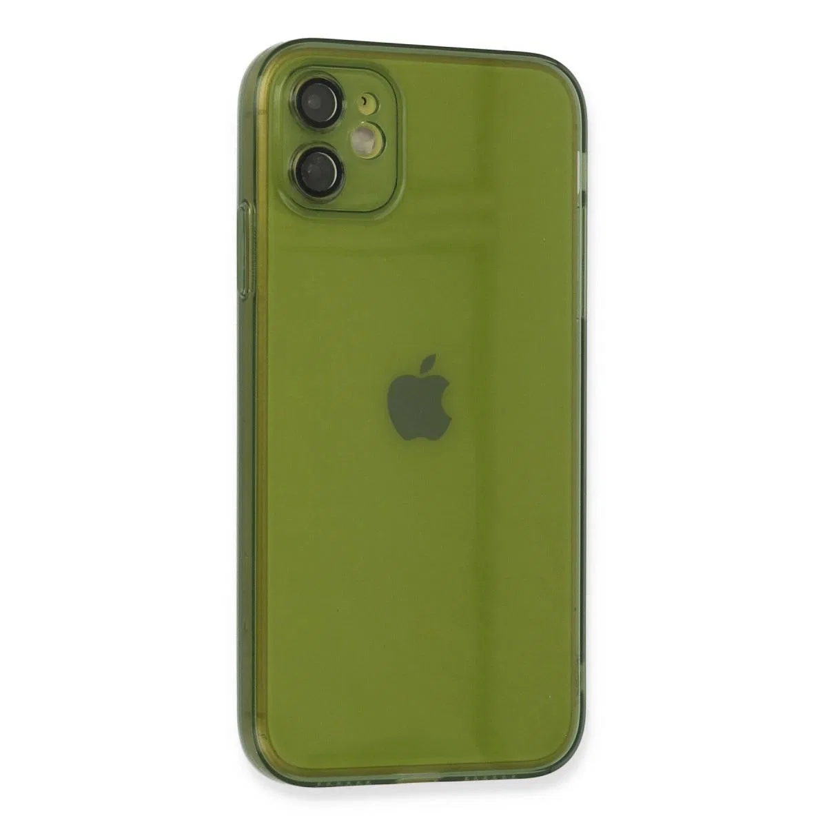 Apple İphone 12 Kılıf Fly Lens Silikon - Yeşil