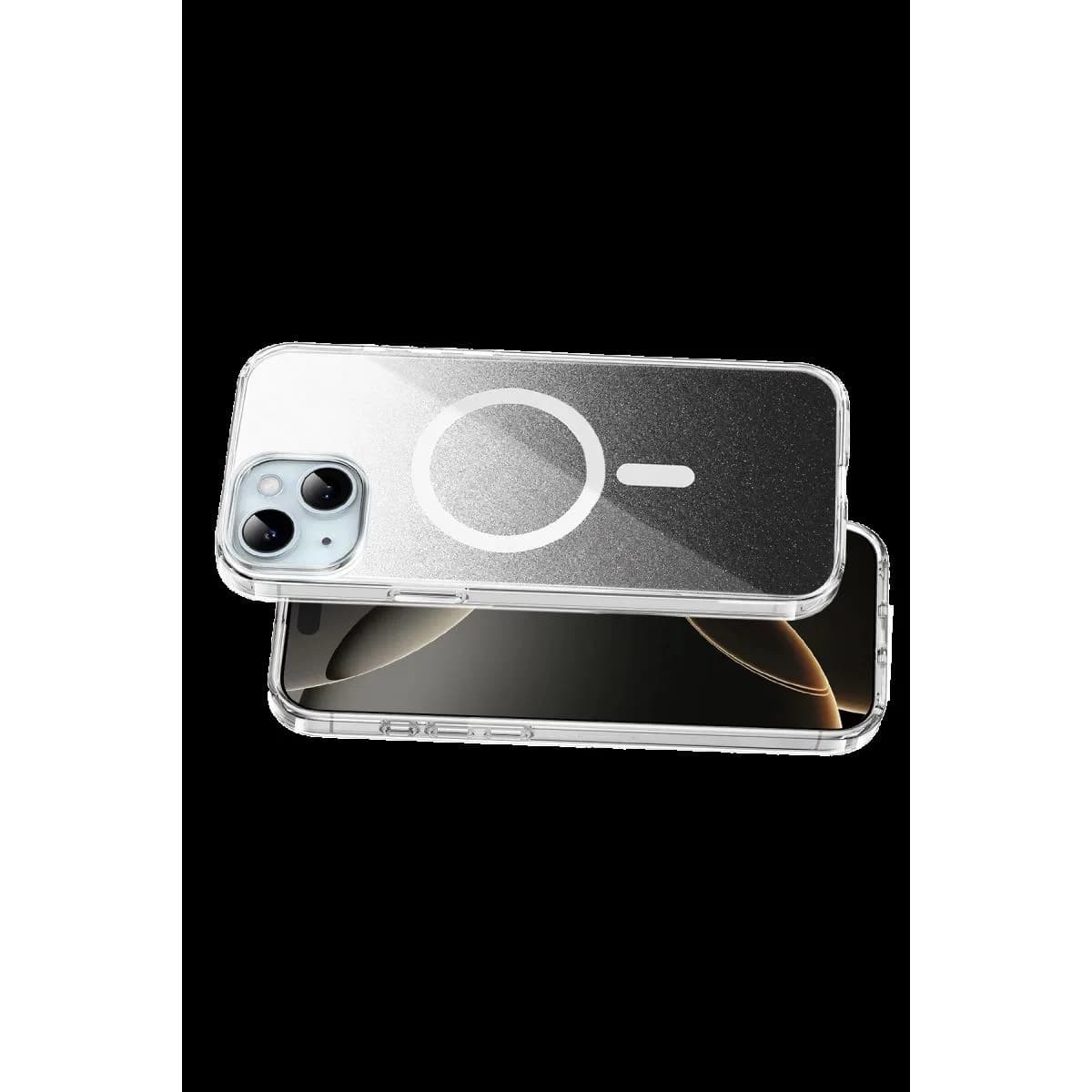 Onegif Apple İphone 15 Sora Simli Magsafe Kapak - Siyah