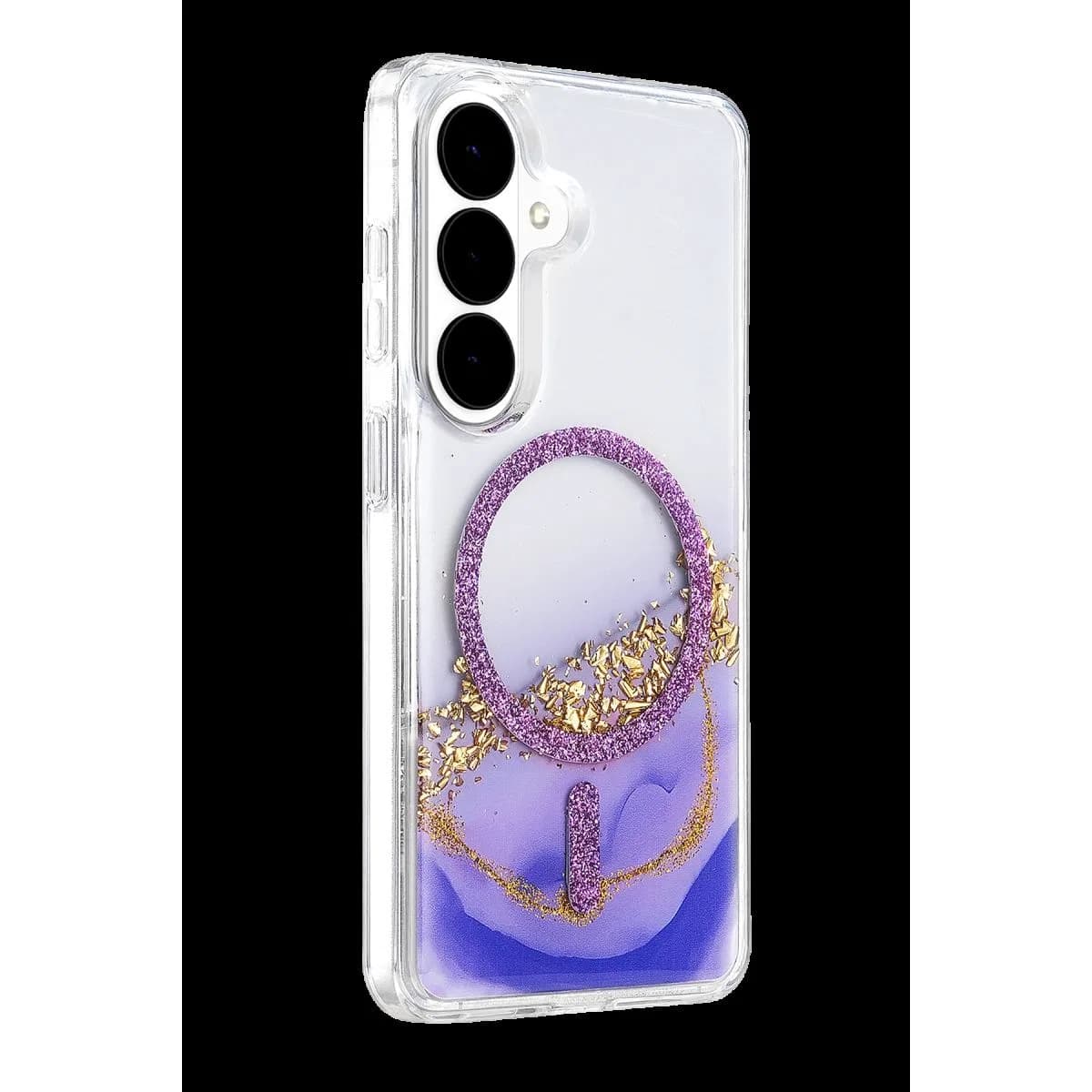 Onegif Samsung Galaxy S26 Lotus Simli Magsafe Kapak - Mor