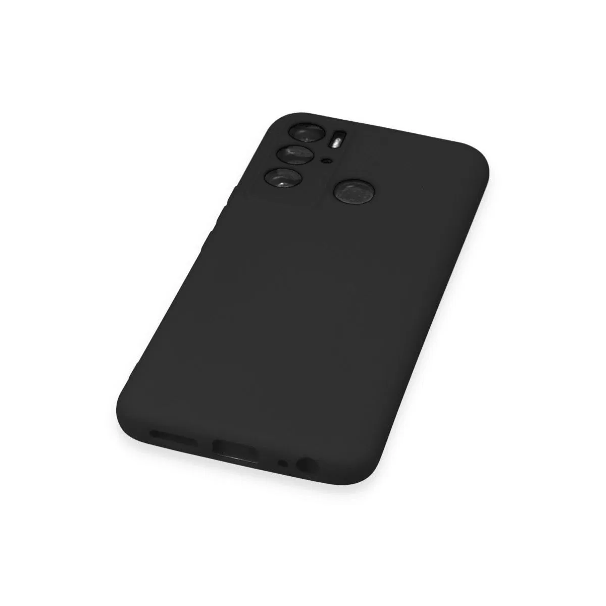 Tecno Pova Neo Kılıf Nano İçi Kadife Silikon - Siyah