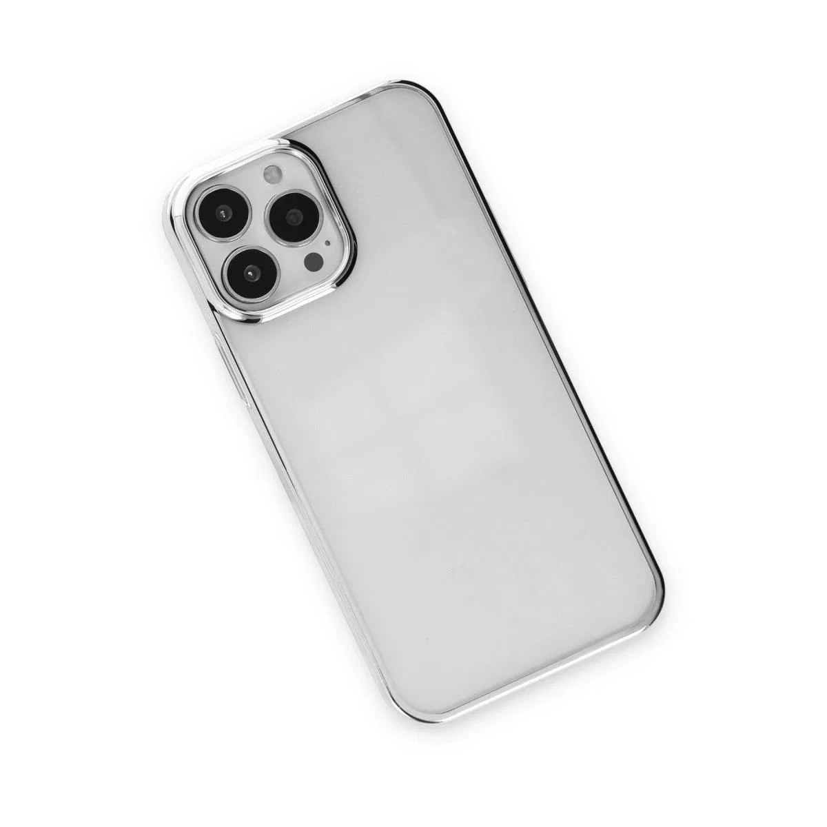 Apple İphone 14 Pro Max Kılıf Element Silikon - Gümüş