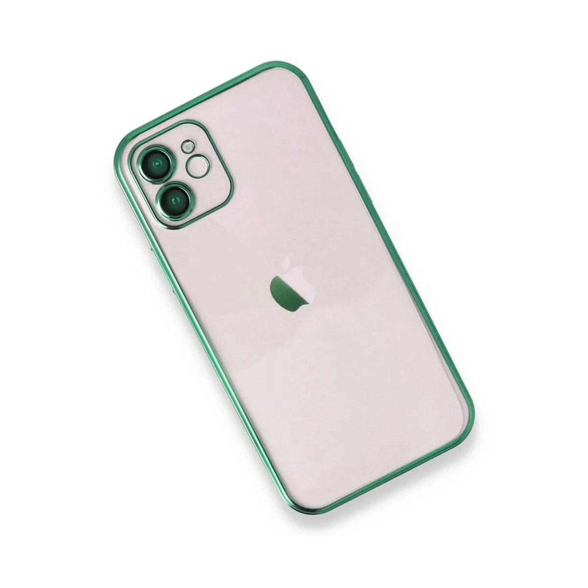 Apple İphone 12 Kılıf Razer Lensli Silikon - Yeşil