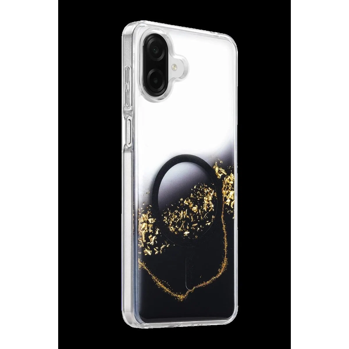 Onegif Samsung Galaxy A07 4g Lotus Simli Magsafe Kapak - Siyah