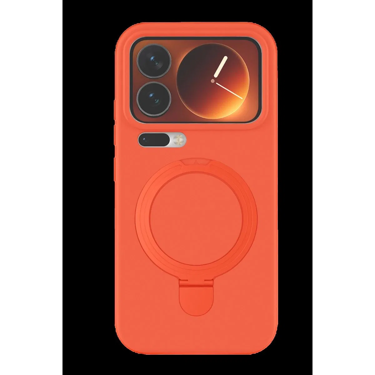 Xiaomi Mi 17 Pro Regal Magsafe Standlı Kapak - Turuncu