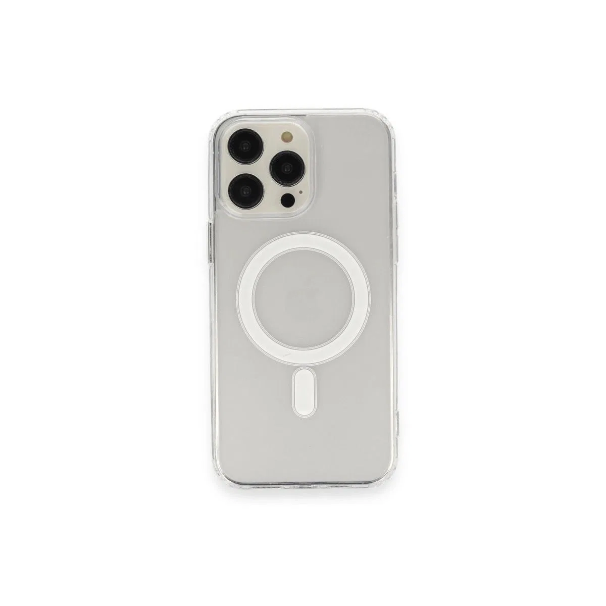 Apple İphone 13 Pro Max Kılıf Matte Şeffaf Magneticsafe - Şeffaf