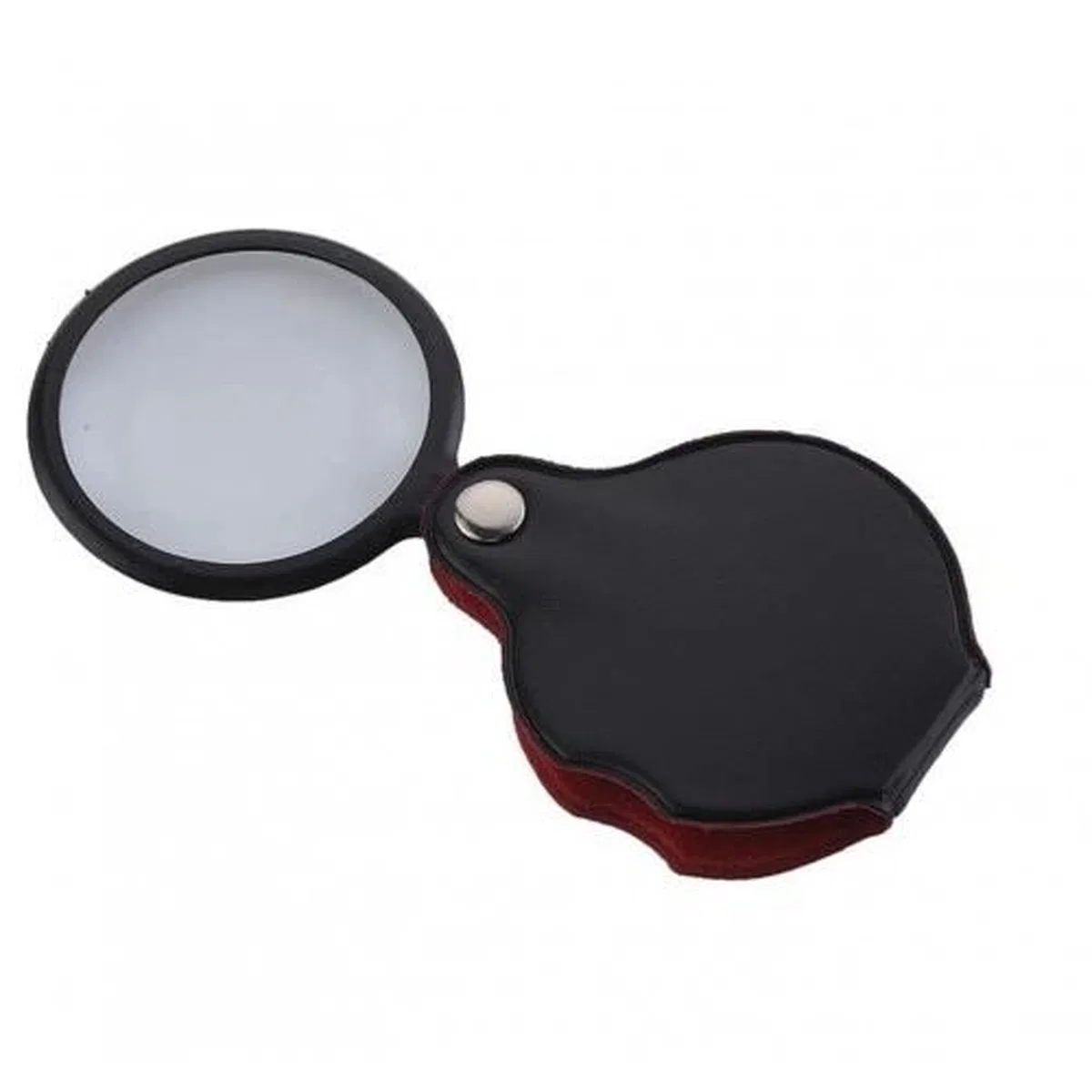 5x50mmmini Büyüteç, cepte Taşınan, optik Lens Katlanabilir Deri Kaplamaxx1051