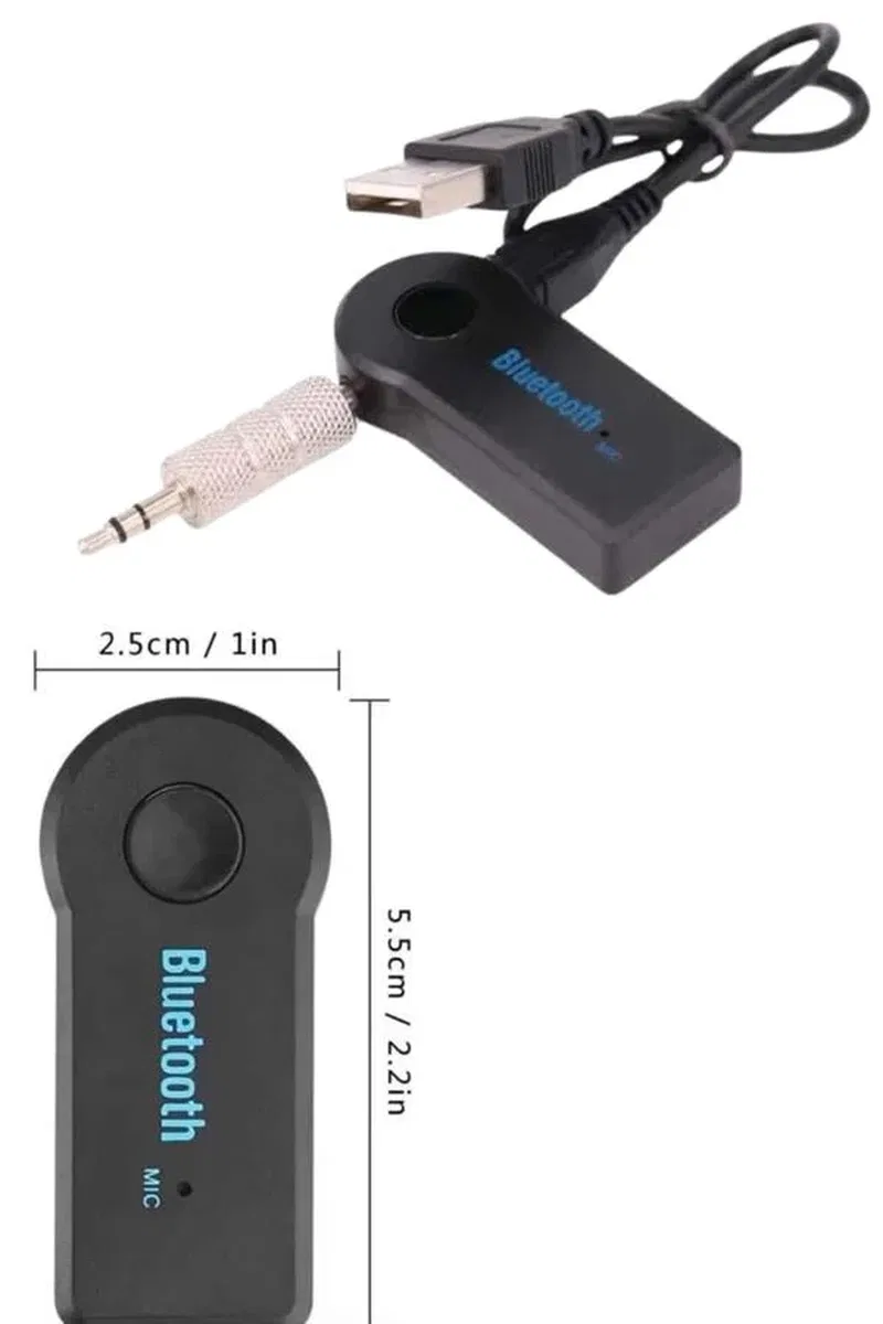 Bluetooth Araç Kiti Aux Çıkışlı Telefon Müzik Alıcı Tüm Cihazlara Uyumlu