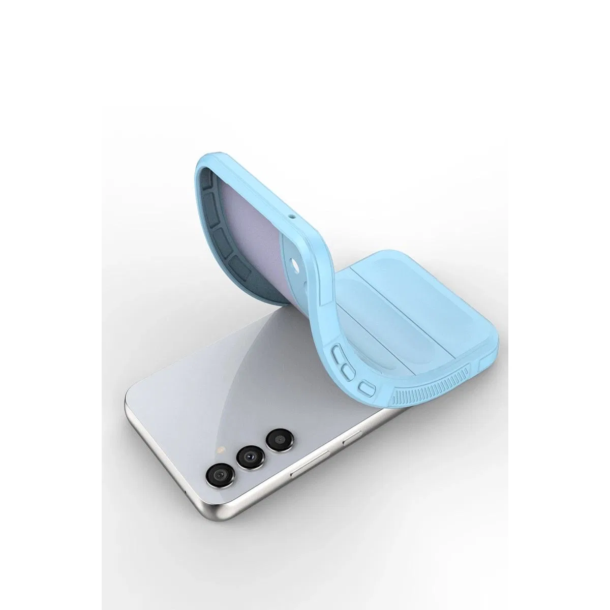 Samsung Galaxy M34 5g Kılıf Optimum Silikon - Sky Blue