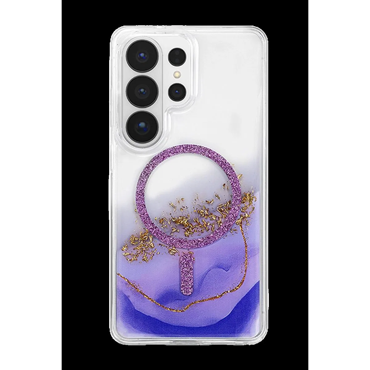 Onegif Samsung Galaxy S26 Ultra Lotus Simli Magsafe Kapak - Mor
