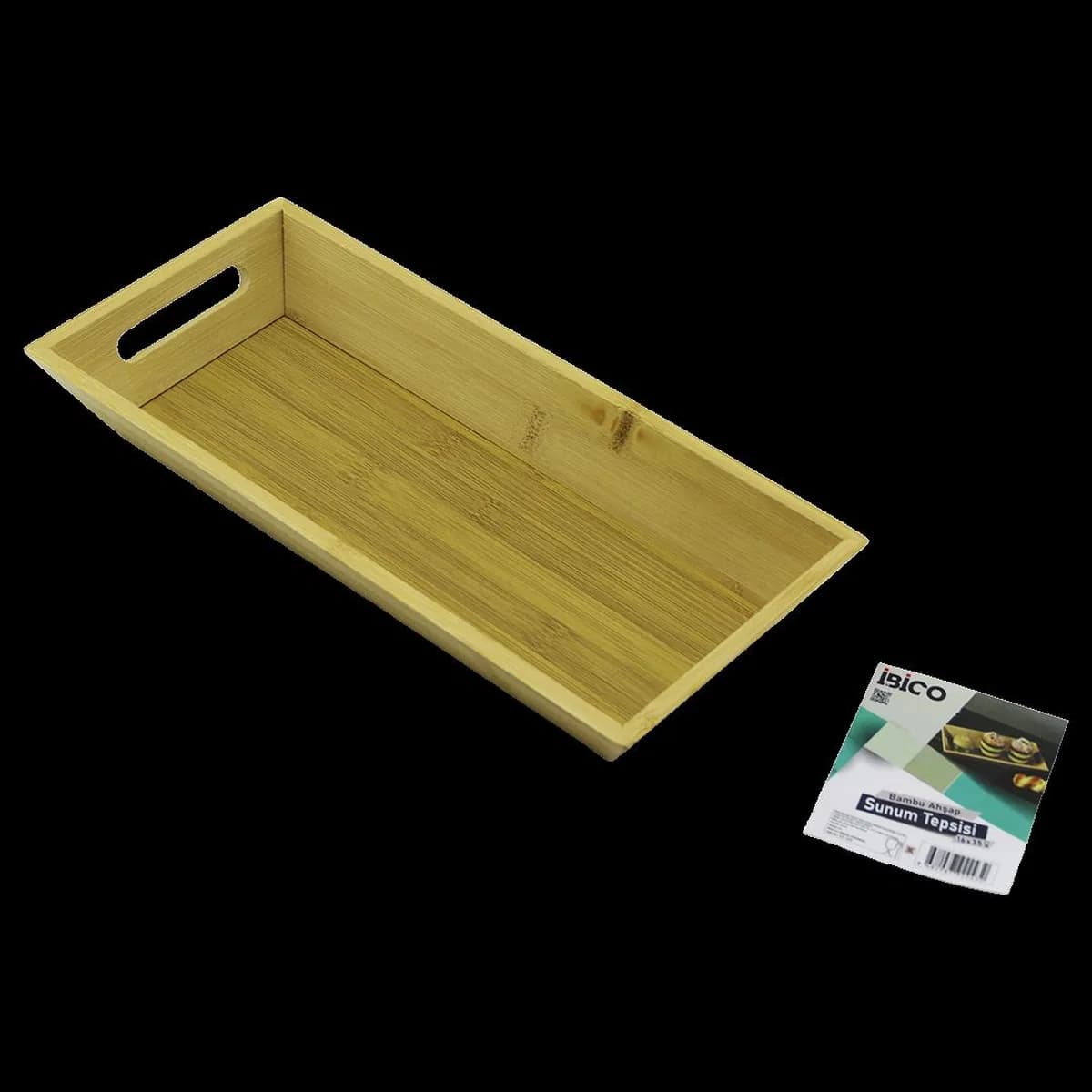 Bambu Sunum Tepsisi 16x35x4. 5 cm (Çift Kulplu)
