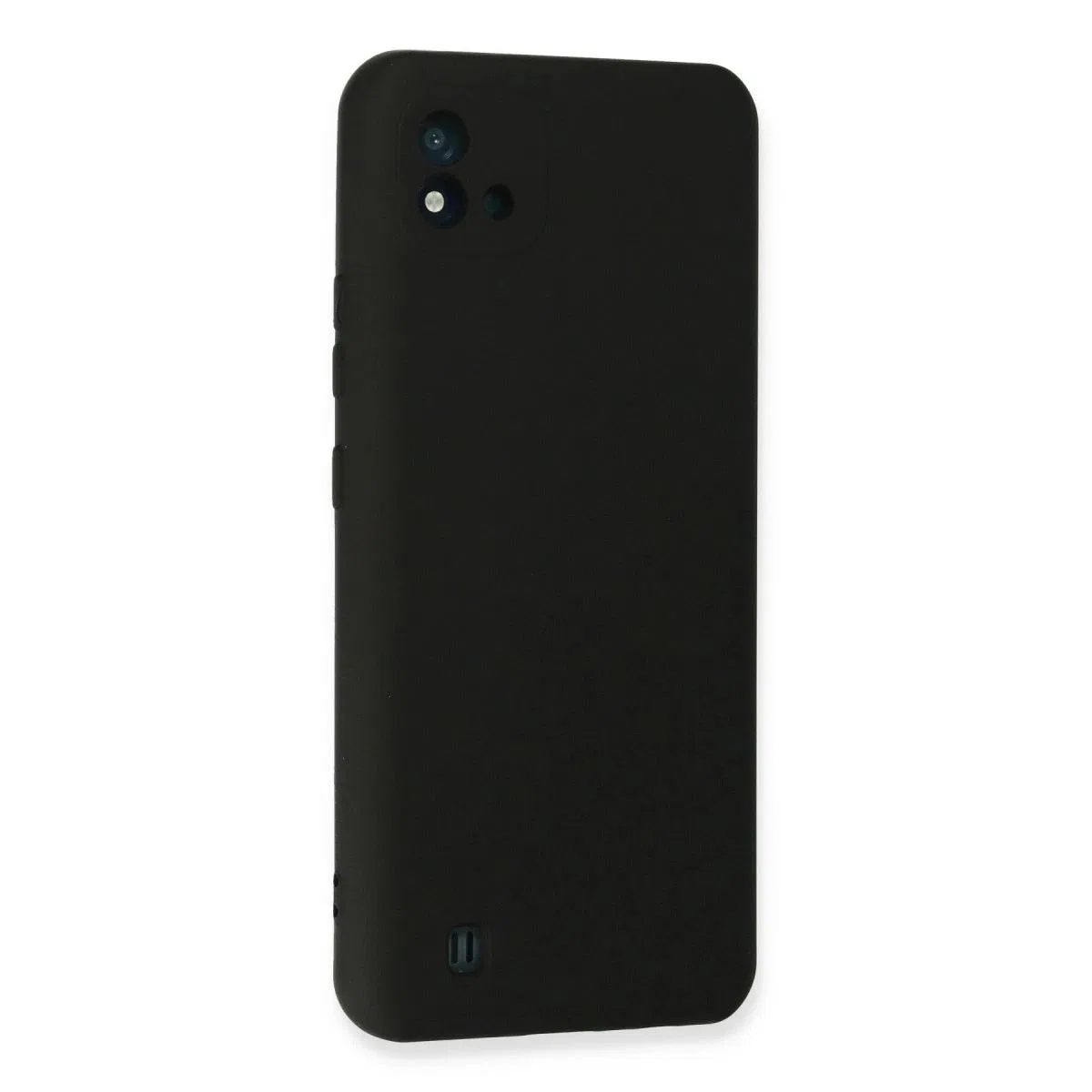 Realme C11 2021 Kılıf Nano İçi Kadife Silikon - Siyah
