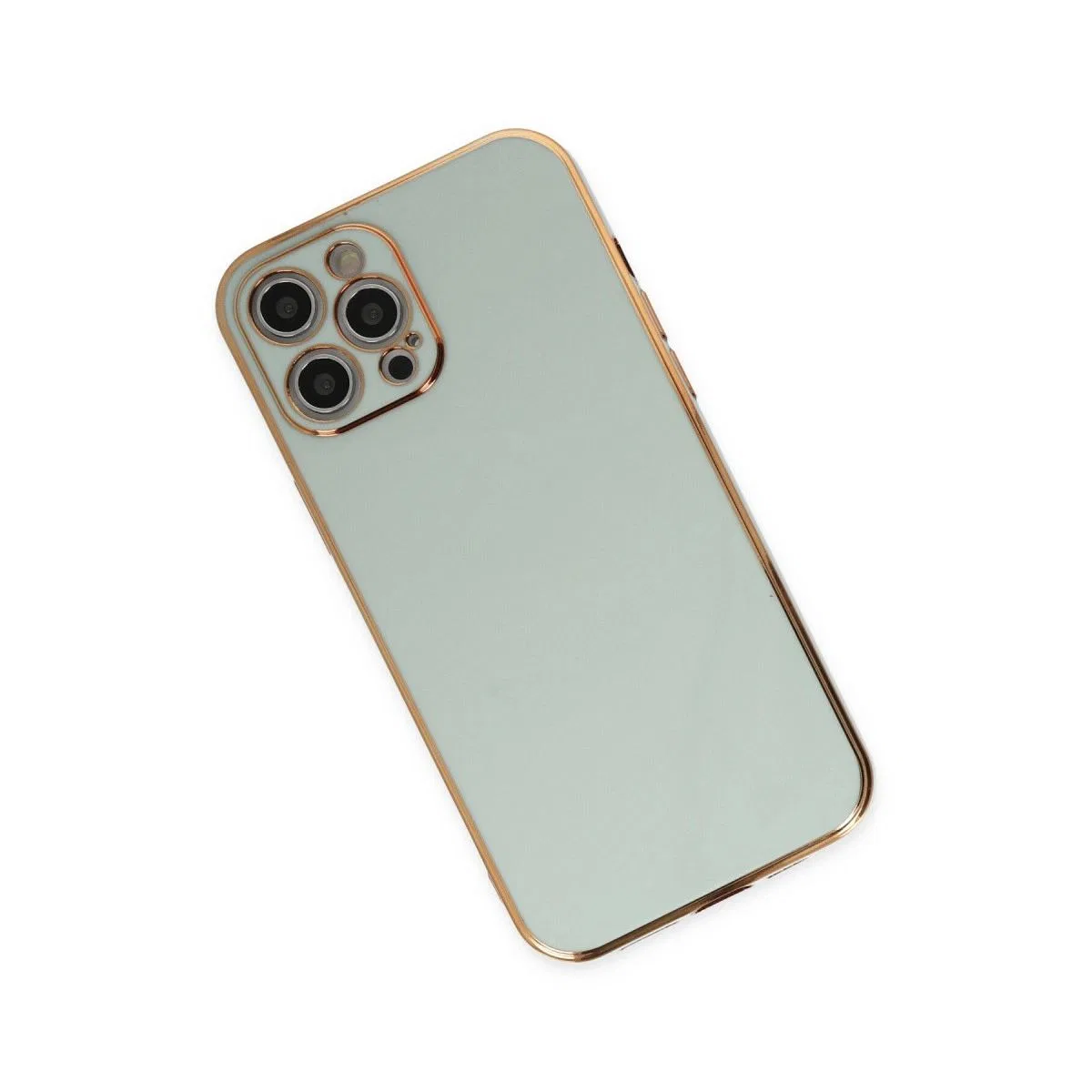 Apple İphone 12 Pro Max Kılıf Volet Silikon - Açık Yeşil