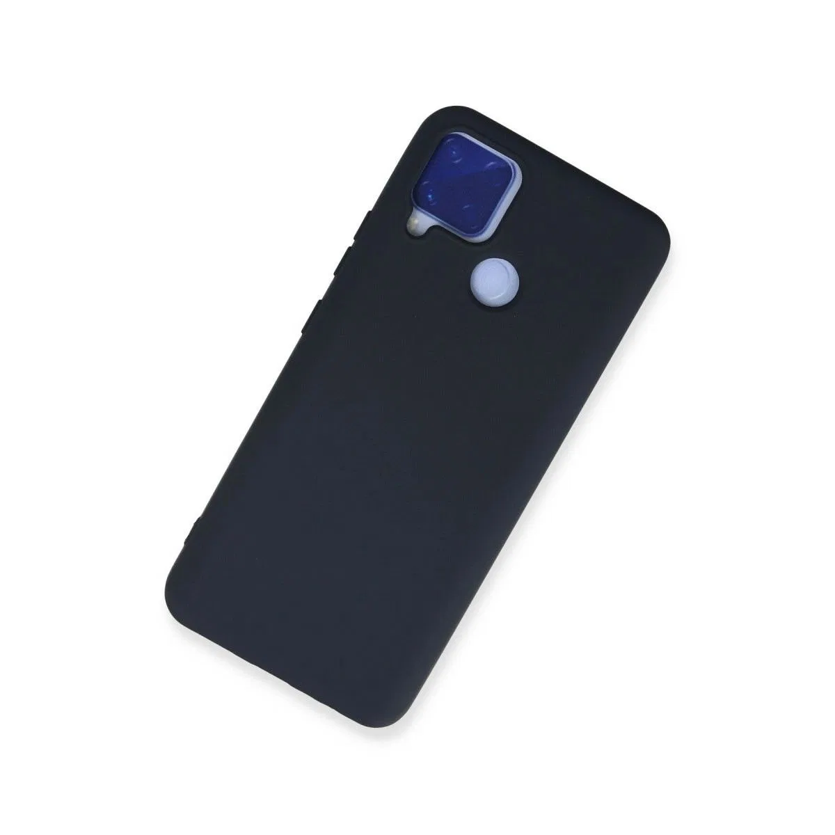 Realme C15 Kılıf Nano İçi Kadife Silikon - Lacivert