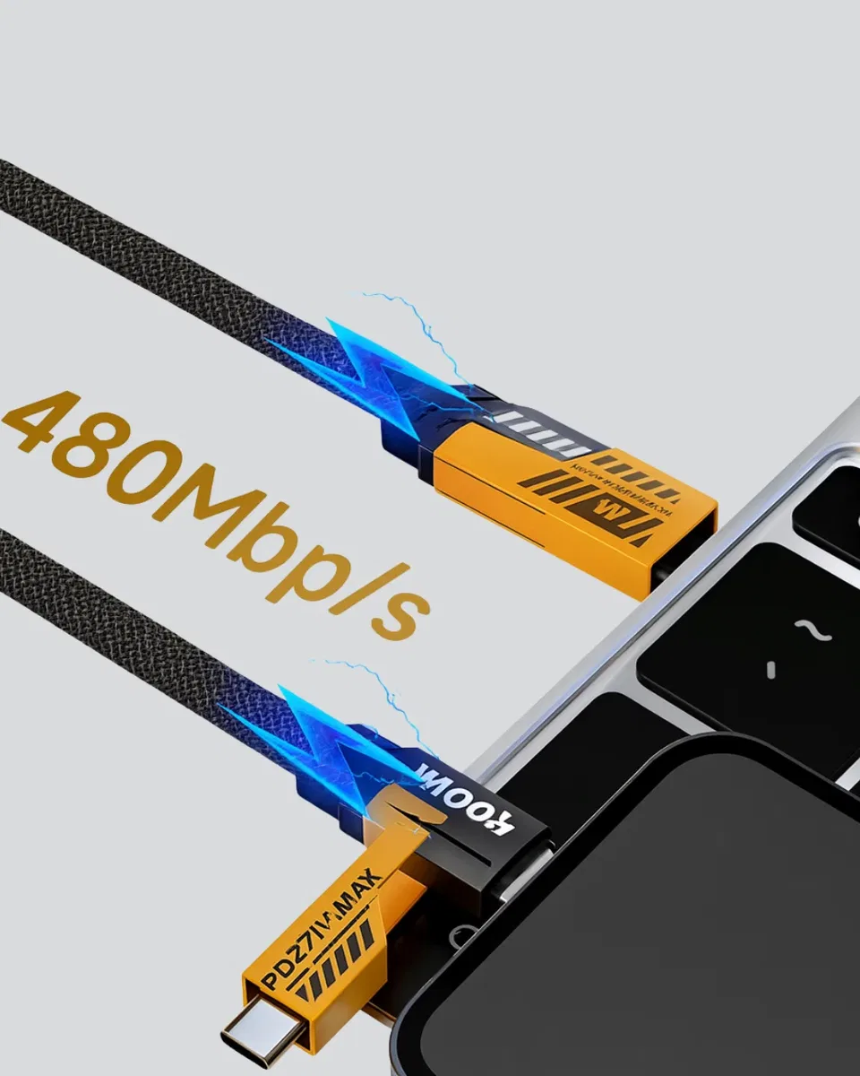 Akıllı Telefon Tablet Laptop Uyumlu 65W Güçlü Veri Kablosu