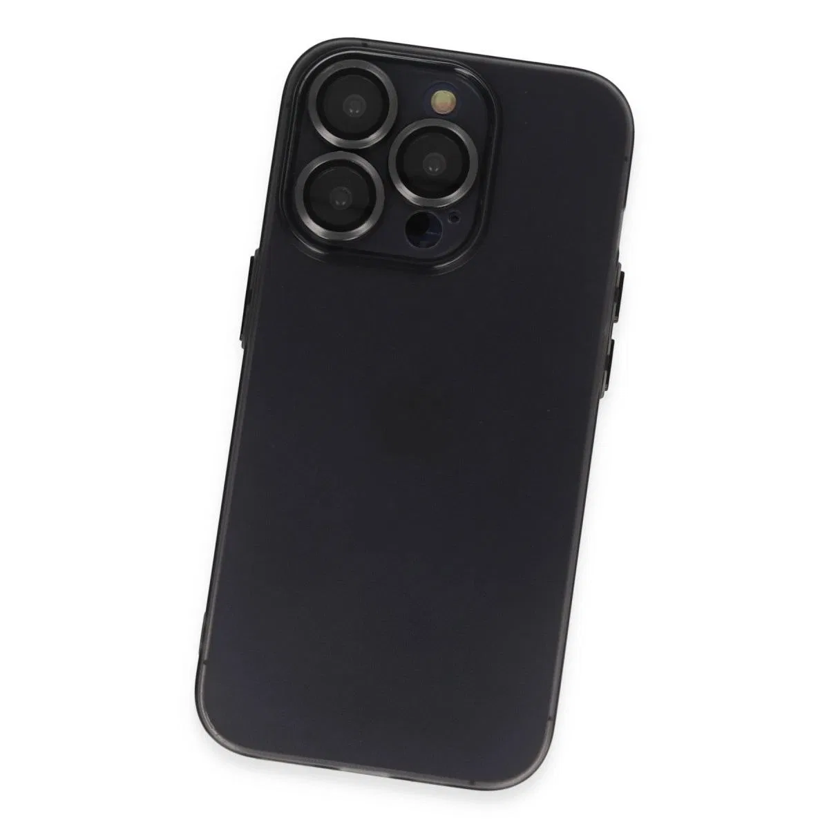 Apple İphone 13 Pro Max Kılıf Luko Lens Silikon - Siyah