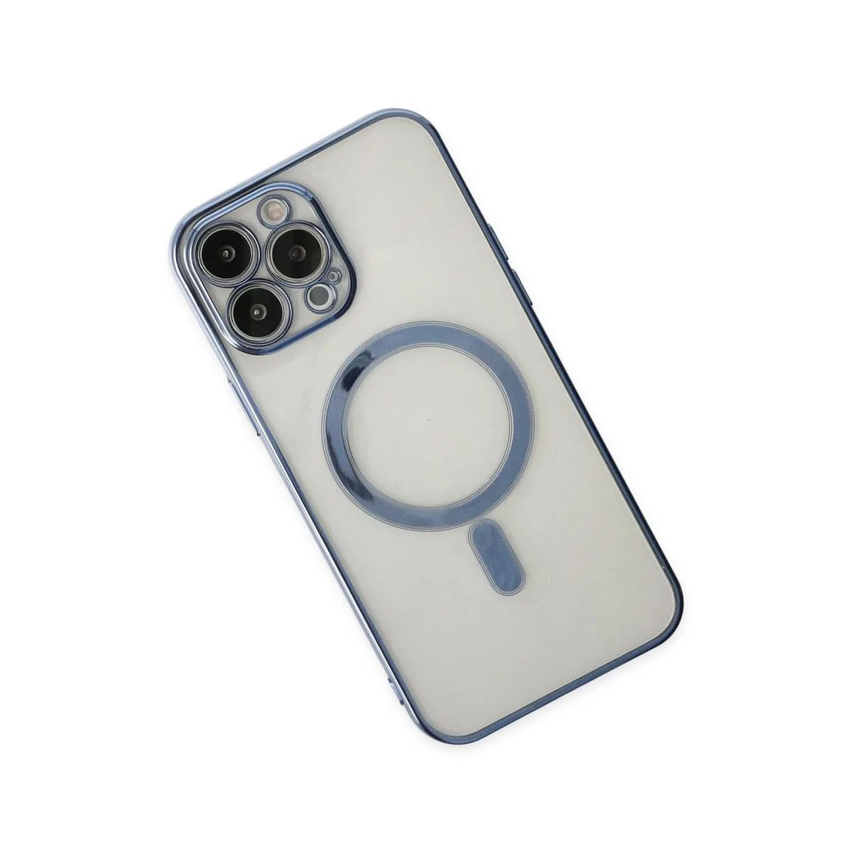 Apple İphone 14 Pro Kılıf Magneticsafe Lazer Silikon - Sierra Blue