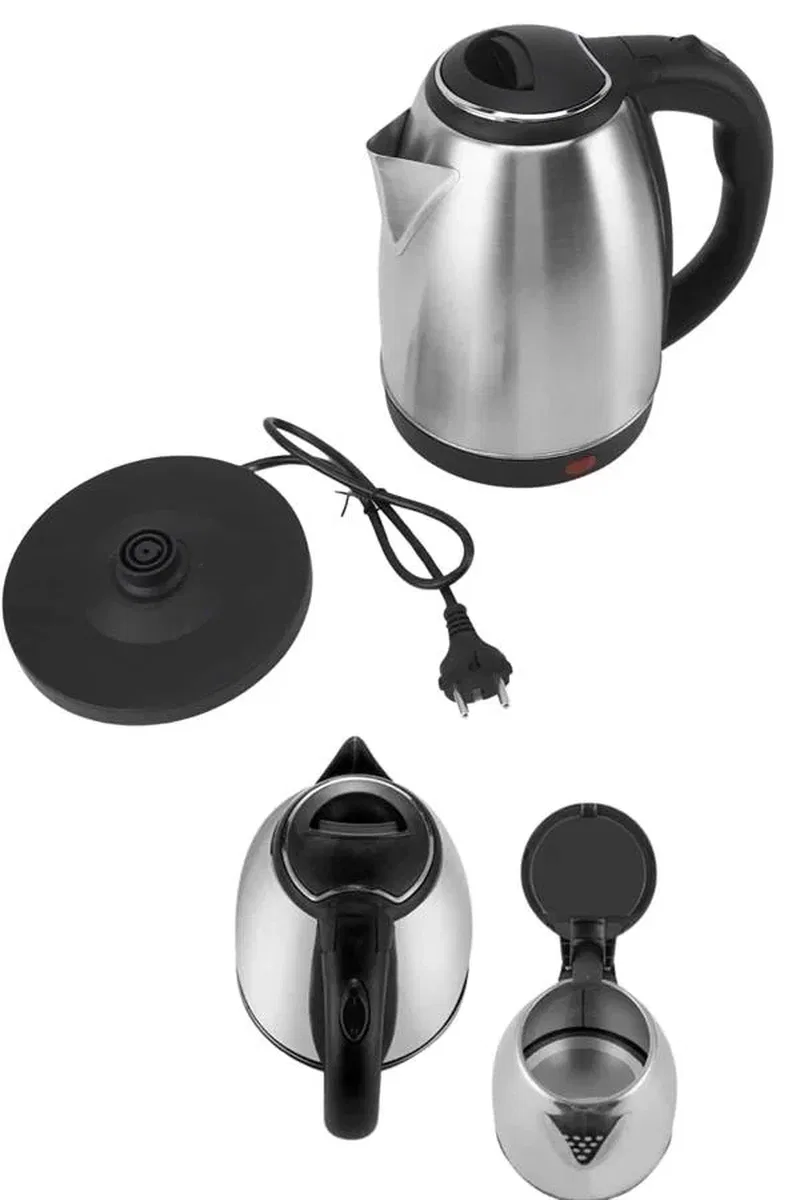 Elektrikli Paslanmaz Çelik Su Isıtcı Çelik Kettle 1. 8 Lt. Uzun Ömürlü