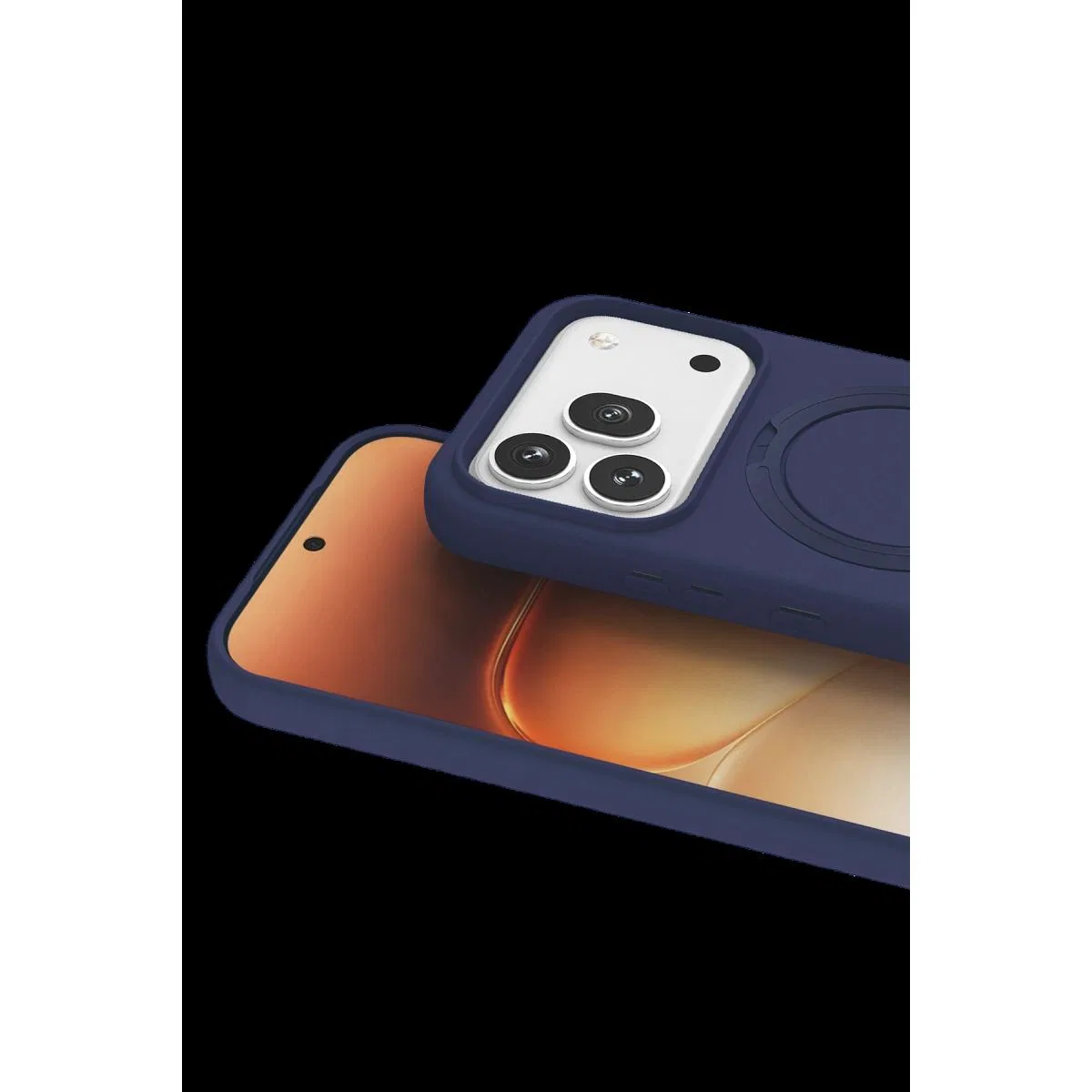 Huawei Honor 600 Pro Regal Magsafe Standlı Kapak - Lacivert