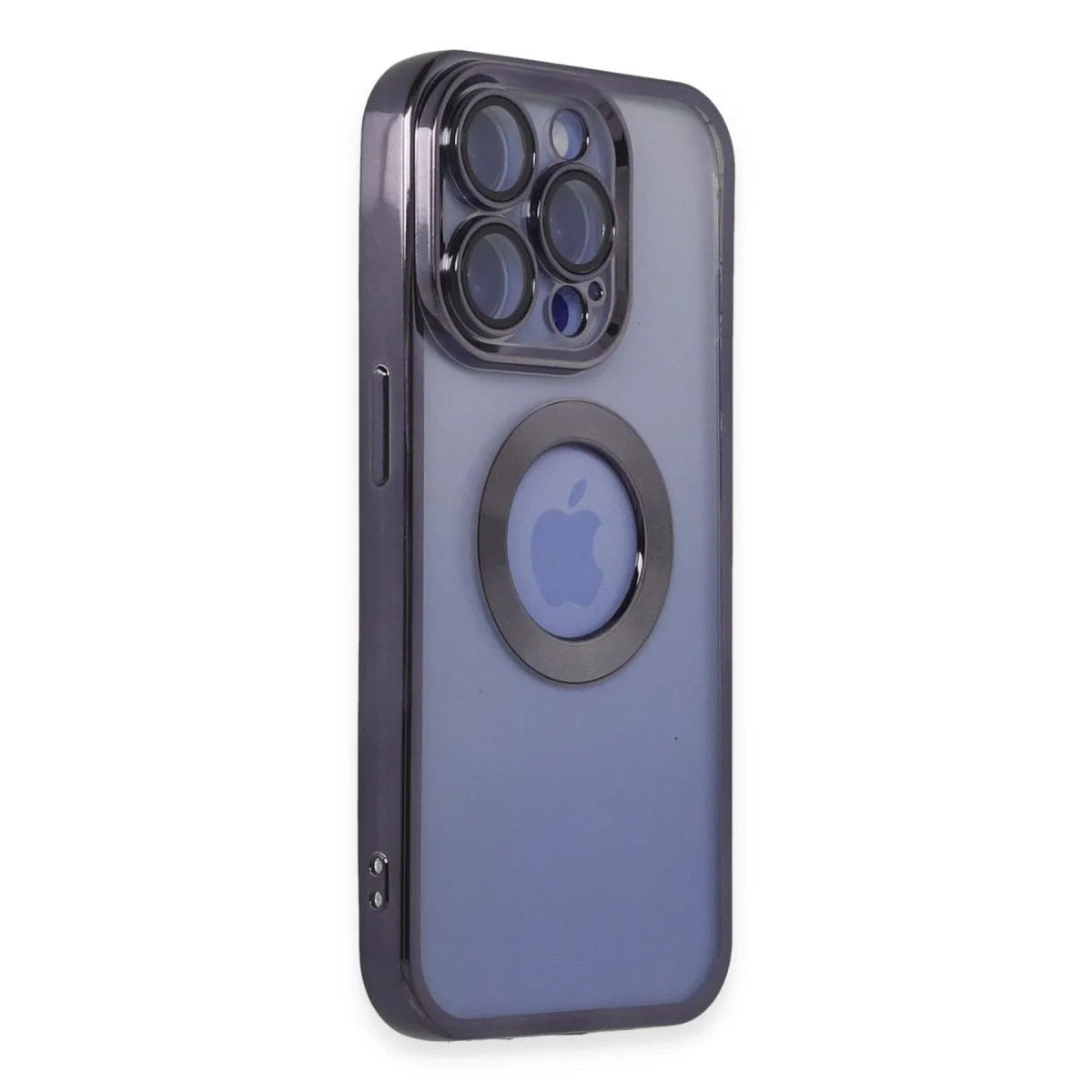 Apple İphone 15 Pro Max Kılıf Slot Silikon - Mor