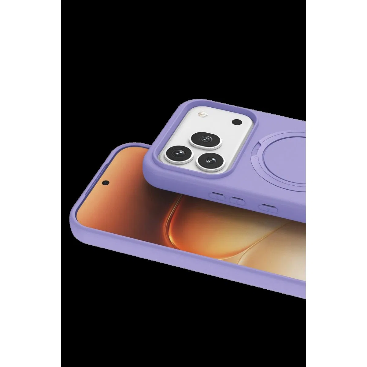 Huawei Honor 600 Regal Magsafe Standlı Kapak - Lila