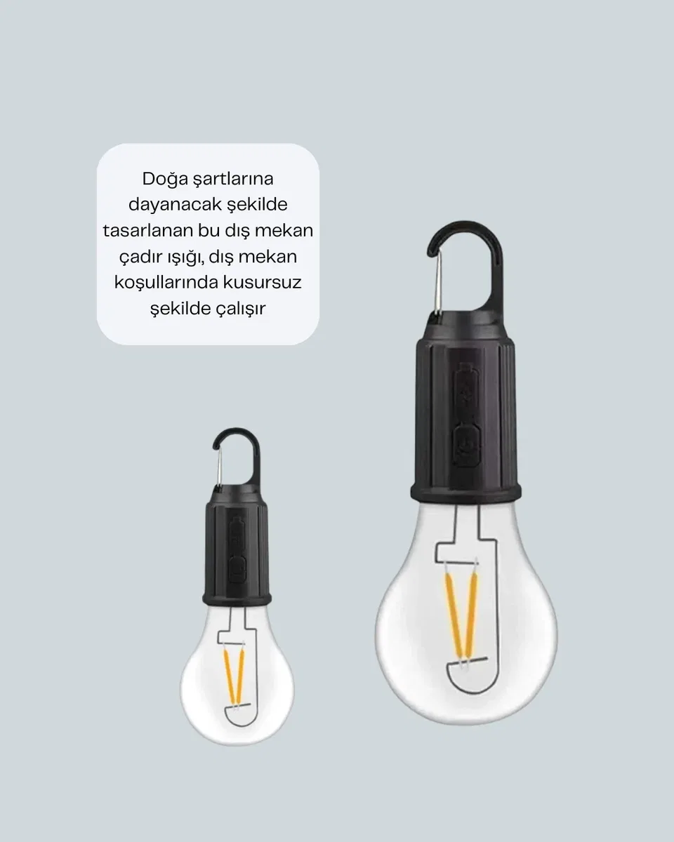 Çok Yönlü Asma Kancalı Kamp Işığı