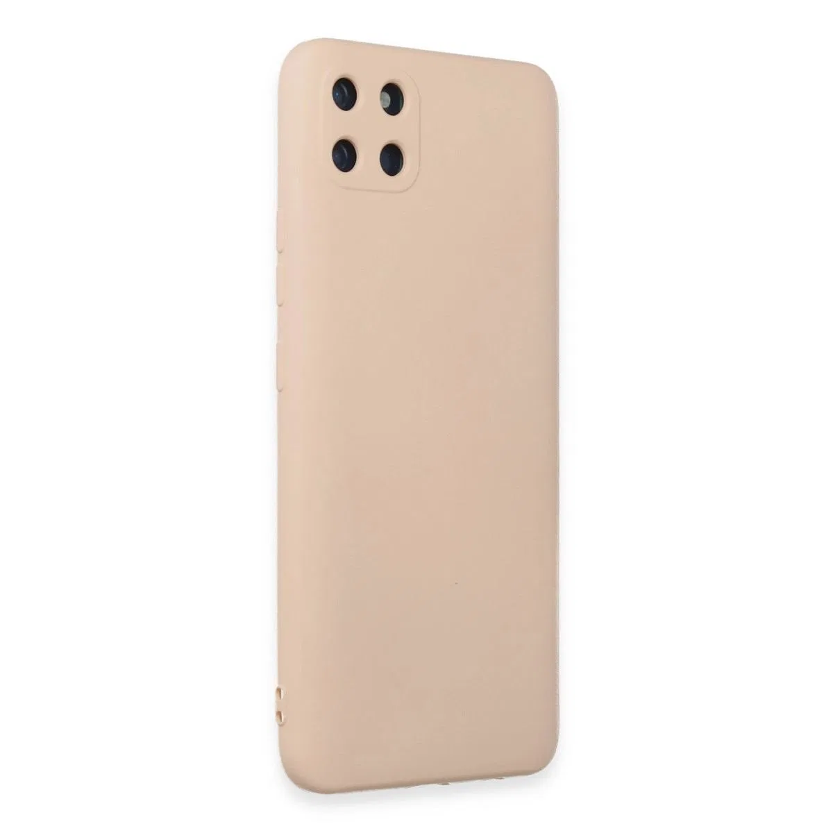 Realme C11 Kılıf Nano İçi Kadife Silikon - Pudra