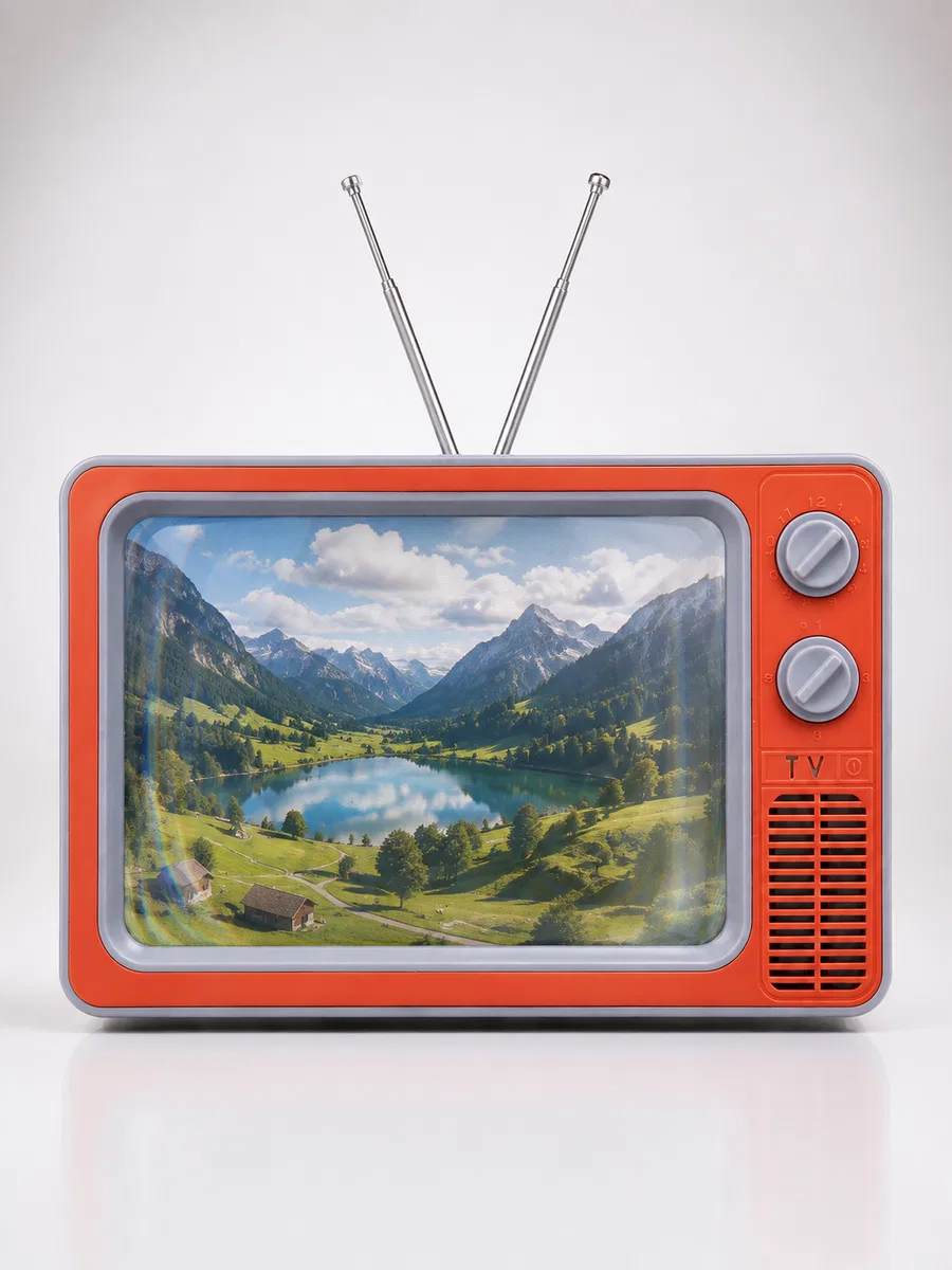 Telefon Ekran Büyütücü 3D HD Lens Retro TV Görünümlü Katlanabilir Mobil Ekran