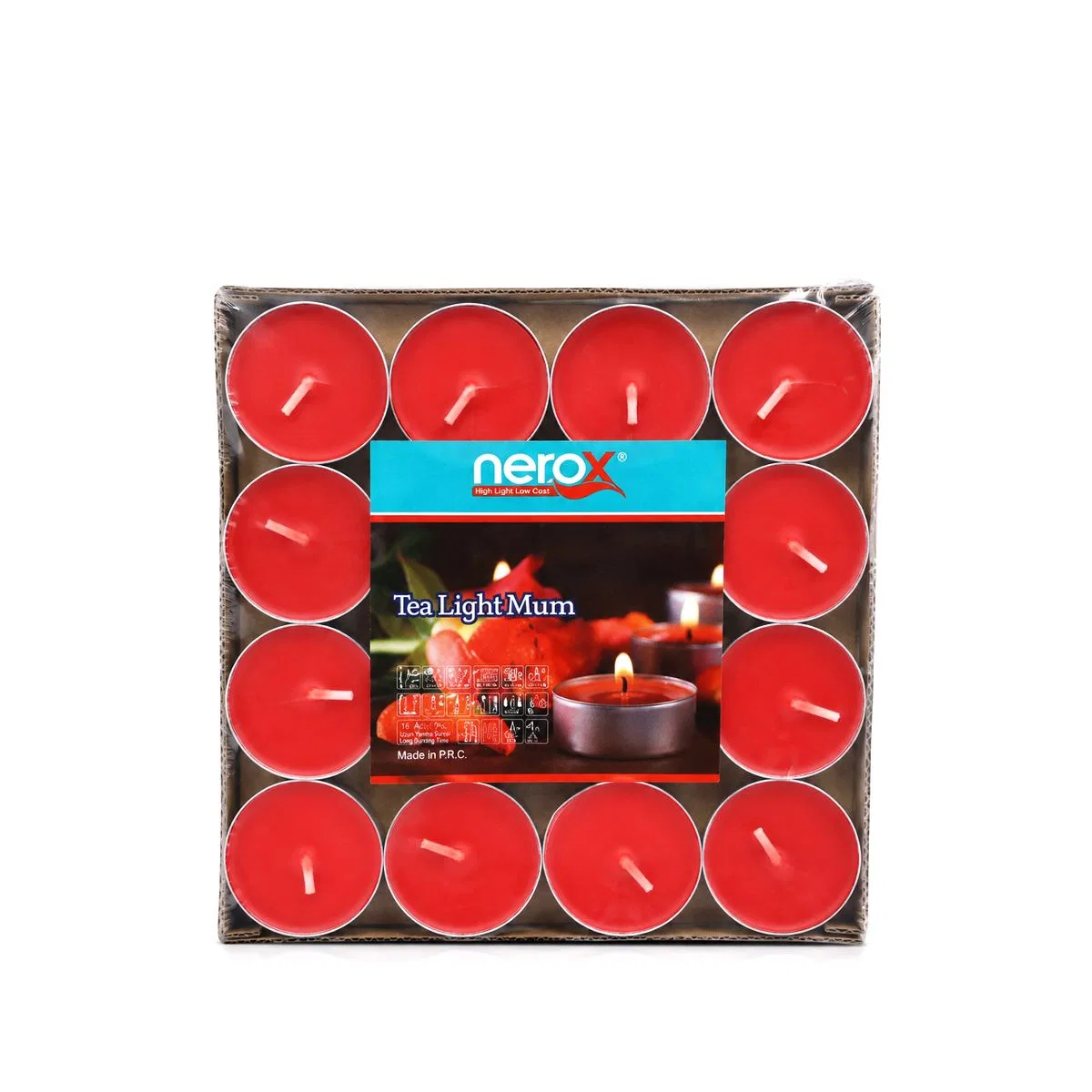 Tealight Yuvarlak Mum Mix 32'li