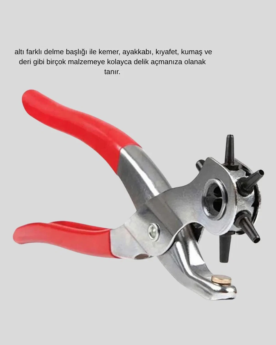 Çok Fonksiyonlu Delik Açma Pensesi 2mm–4. 5mm Ayarlı Metal Gövdeli